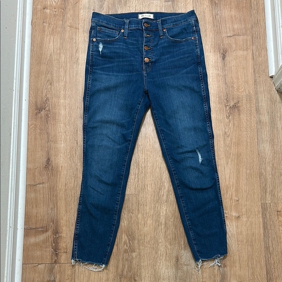 MADEWELL | 10" High-Rise Skinny Jeans in Hanna Wash - Picture 3 of 6